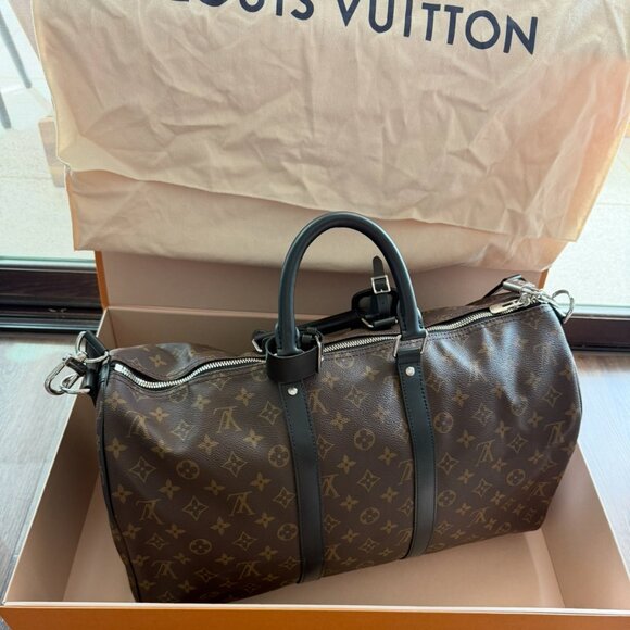LV Louis Vuitton Duffle bag Keepall Bandoulière 55 M56714 CUSTOMIZABLE - Picture 1 of 9
